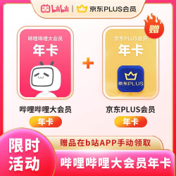哔哩哔哩影视会员_哔哩哔哩 bilibili 大会员年卡+京东plus年卡 不支持电视端多少钱-什么值得买