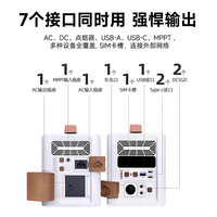 铭普PowFi-200无线移动wifi充电二合一wifi6可插卡户外移动电源220v磷酸铁锂便携蓄电池 300W 204.8Wh