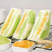 【6包9.9】牛油果肉松三明治双料夹心面包轻食代餐营生早餐
