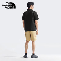 北面（The North Face）短袖POLO衫男春夏户外休闲舒适吸湿透气翻领运动T恤8EY7 JK3/宇宙黑 XL /180