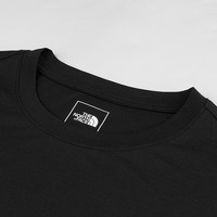 北面(The North Face)T恤男短袖速干春夏户外透气短袖上衣8DG6 JK3/黑色 2XL/185