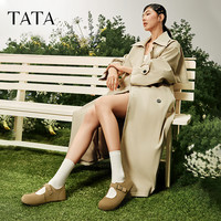 TATA他她复古勃肯鞋女鞋子软底浅口平底单鞋玛丽珍鞋新款GLA01AQ5