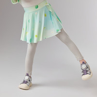 笛莎（DEESHA）【防晒凉感】童装儿童女童裤子2025夏季女宝打底裙裤 绿印花 110