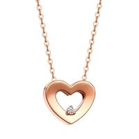 戴时光 18K金心心相印(赠银镀金试戴项链)