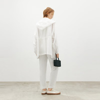 麦檬MM浅春系西装外套通勤质感上衣5F4313061 本白色5F4111221 L