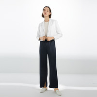 麦檬MM浅春系西装外套通勤质感上衣5F4313061 白色5C3110531 XS