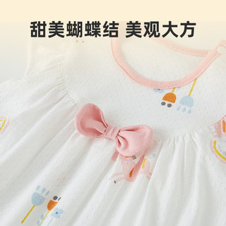有吉小贝女童背心连衣裙宝宝夏季时尚服装洋气公主裙儿童短袖裙子