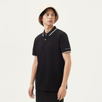  gxgjeans 撞色字母印花 男士POLO衫