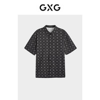GXG奥莱 双色老花满印短袖衬衫 23秋季 L 175