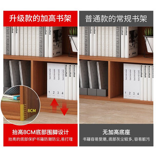 蔓斯菲尔（MSFE） 书架简约落地收纳多功能大容量省空间储物架多层置物书架柜子 【90%选择】60*180cm暖白色