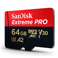 闪迪（SanDisk） 大疆无人机内存卡运动相机TF卡pocket3/2/1 mini4k/4pro AIR3/2S AVATA2御3系列action4内存卡 64G 200M/S丨4K至尊极速卡（专 64G 200M/S丨4K至尊极速卡（专业摄影）
