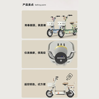 雅迪电动车 电动自行车电瓶车小型接娃代步男女通用新国标可上牌 C11 灰色 12A铅酸