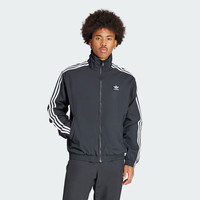 三叶草(Adidas)经典款 黑白 侧边三条纹 立领长袖 梭织 风衣 夹克 外套 男女 IT2491 M