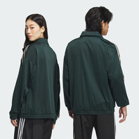 三叶草(Adidas)经典款 黑白 侧边三条纹 立领长袖 梭织 风衣 夹克 外套 男女 JL8400 L