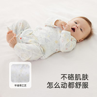 英氏婴儿衣服宝宝连体衣春夏新生婴幼儿哈衣初生纯棉和尚爬服 丛林裆蛤(可选尺码52cm-66cm）