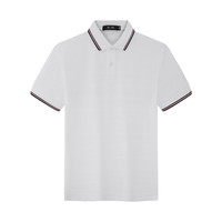 七匹狼【吸湿排汗】短袖T恤男夏季翻领休闲Polo男装衣服上衣 801(米白) M 165/84A