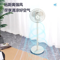 美的(Midea)电风扇落地扇家用大风量电扇宿舍轻音低噪台立两用扇台式桌面两用节能台扇空气循环扇 【机械式3叶强风】家用落地扇