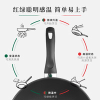 巴拉利尼(BALLARINI)不粘锅平底锅有钛煎锅家用厨房好物电磁炉燃气灶通用威尼斯钛金黑 【旗舰款】炒锅