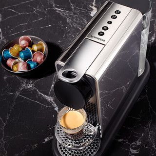 Nespresso奈斯派索Citiz Platinum C140胶囊咖啡机 小型家用智能全自动小巧机身 一键萃取咖啡 银色【赠7颗试用胶囊】