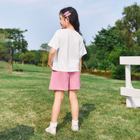 JELLYBABY【49.9元任选】25年夏季儿童套装两件套夏季女童男童衣服洋气舒适 粉色JTG42365 120 CM