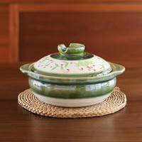 万土烧砂锅煲家用家用土锅耐高温干烧不裂陶瓷沙锅 煤气灶电陶炉适用 冬青9号锅（4-6人用可炖整鸡） 5L