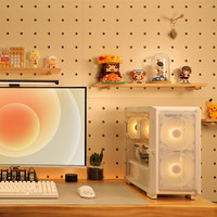 鑫谷机箱卓灵1白色玻璃侧透电脑机箱台式机迷你mini小机箱matx 卓灵1 白 单机箱