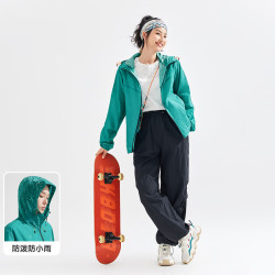 拓路者 蜻蜓防晒衣女夏季户外防紫外线透气薄款时尚防晒服男皮肤衣 松石绿-男女同款 XL