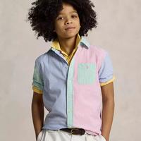 Big Boys Striped Seersucker Fun Shirt