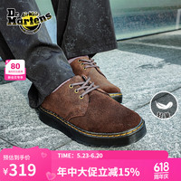 Dr.Martens 马丁（DR.MARTENS）Zavala Lo男女秋舒适百搭轻量麂皮棕色薄底女单鞋 深棕色