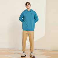 美特斯邦威休闲短裤男款合集夏季时尚牛仔短裤系带短裤-不参与店内买免活动 AA款-灰烟蓝-男卫衣 XL 男180 女170