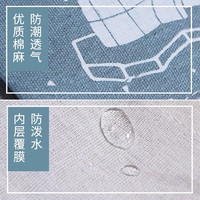 广印通收纳袋挂袋宿舍门后挂钩置物袋床头挂墙储物袋壁挂布袋整理袋 粉底大白鹅-7兜挂袋