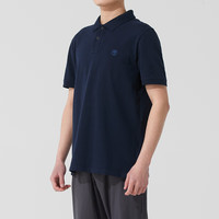 添柏岚（Timberland）T恤男春夏户外运动休闲舒适POLO衫短袖上衣A24H2 深蓝宝石 S Z02深蓝宝石