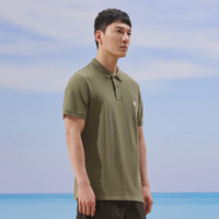 添柏岚(Timberland)T恤男春夏户外运动休闲舒适POLO衫短袖上衣A24H2 卡其绿色 L 590卡其绿色