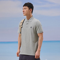 添柏岚（Timberland）T恤男春夏户外运动休闲舒适POLO衫短袖上衣A24H2 灰色 L  052灰色