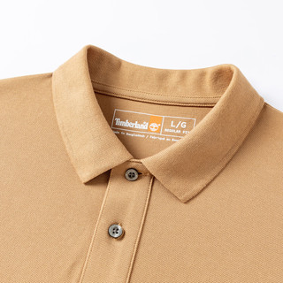 添柏岚（Timberland）T恤男春夏户外运动休闲舒适POLO衫短袖上衣A24H2 小麦色 M EH3小麦色