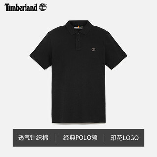添柏岚（Timberland）男装短袖POLO衫夏季通勤透气宽松|A63YQ A63YQ001/黑色 M