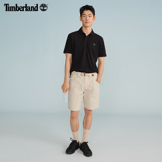 添柏岚（Timberland）男装短袖POLO衫夏季通勤透气宽松|A63YQ A63YQ001/黑色 M