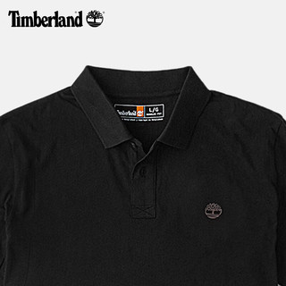 添柏岚（Timberland）男装短袖POLO衫夏季通勤透气宽松|A63YQ A63YQ001/黑色 M