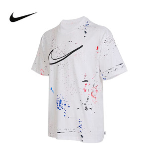 耐克(NIKE)春夏男短袖圆领T恤 运动休闲 修身显瘦 HF5565-100 白L