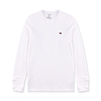 TOMMY HILFIGER 男士时尚潮流华夫格长袖T恤  09T3585