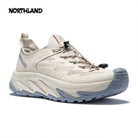 诺诗兰溯溪鞋25夏季男女低帮透气休闲鞋户外登山轻便排水徒步鞋 卡其米色-男 44