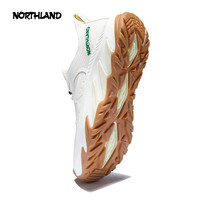 诺诗兰溯溪鞋25夏季男女低帮透气休闲鞋户外登山轻便排水徒步鞋 杏米白色-女 38