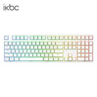 ikbc 办公键盘 F210白色 茶轴 RGB光