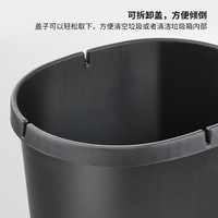 IKEA宜家HOLASS赫拉斯附盖垃圾桶可分类卫生桶家用办公室客厅纸篓