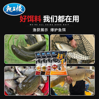 龙王恨鱼饵散炮扫黑系列薯味果味黑糖本味黑坑抢鱼鲤鱼鲫鱼草鱼钓鱼饵料 扫黑·薯味【共600g/1包】