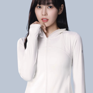駱駝 顯瘦收腰速干防曬服外套 雪皎白，A24BAEO190 L