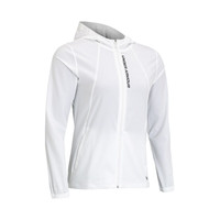 安德玛（UNDERARMOUR）Out The Storm女子跑步运动拒水外套1377043 白色100 L