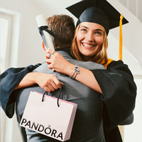 潘多拉（PANDORA）让梦起飞手链套装蓝色天使守护希望美好寓意