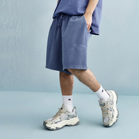 Champion冠军短裤男25夏季水洗做旧美式复古运动裤女五分卫裤 卡其色 XL