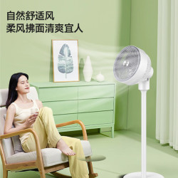 康佳 空气循环扇遥控家用风扇台式摇头小风扇立式轻音电扇节能大风量交流定频落地扇KXHS-3001E-P